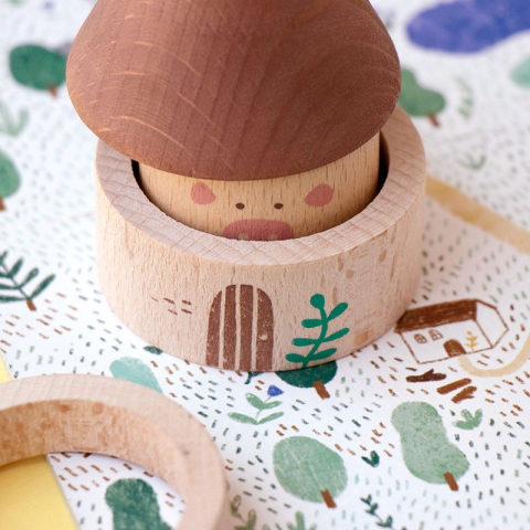 Joc din lemn Cei trei purcelusi, Londji [7]