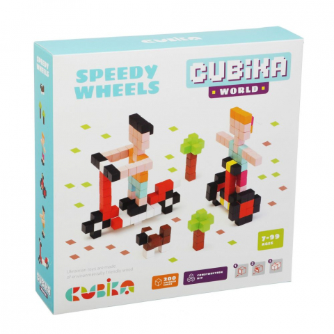 Jucarii 6-8 ani - Cubika-Joc Din Lemn, Set de constructii, Cubika, World Speedy Wheels