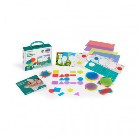Jocuri si Jucarii Educative - Miniland Joc educational Forme geometrice cu piese translucide