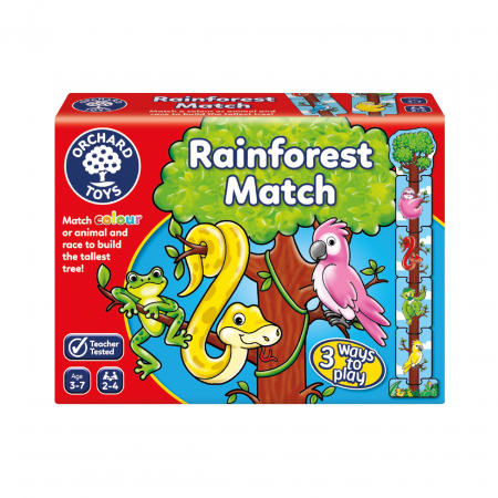 Memóriajátékok - Orchard Toys-Joc educativ Concurs Padurea Tropicala Rainforest Match
