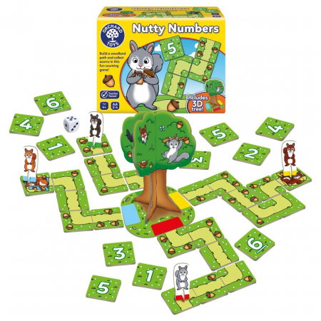 Cadouri copii - Orchard Toys Joc educativ cu numere Veveritele NUTTY NUMBERS