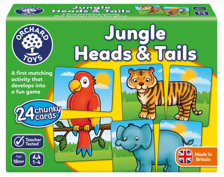 Olcsó ajándékok gyerekeknek - Orchard-Toys-Joc-educativ-Jungla-Jungle-Heads-Tails