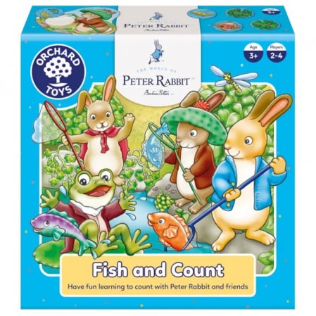 Jucarii 6-8 ani - Joc Educativ Pescuieste si Numara Peter Rabbit