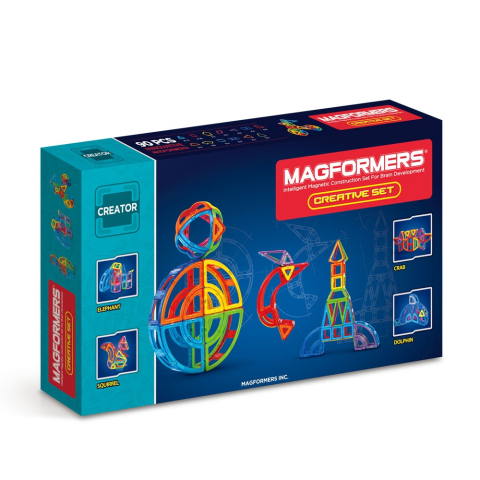 Magformers-Joc magnetic de constructie Magformers Creative Set - Creativ, 90 piese [1]