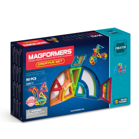 Oktató játékok - Joc magnetic de constructie Magformers Creative Set - Creativ, 90 piese