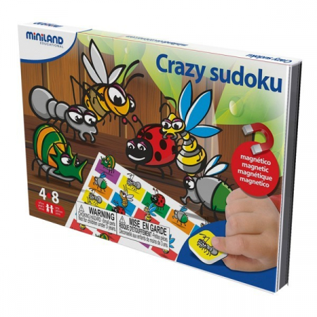 Ajándékok 7 éves gyerekeknek - Miniland Joc magnetic Sudoku fantezie