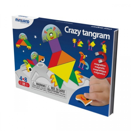 Jucarii sub 50 RON - Miniland Joc magnetic Tangram fantezie