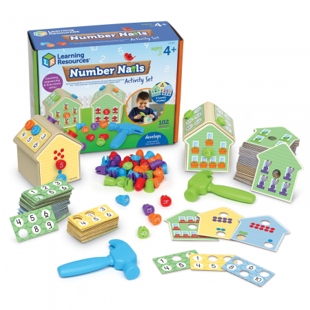 Jocuri cu numere - Learning Resources-Joc matematic - Construim casute