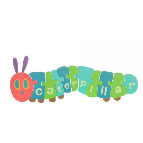 Jucarii 1-3 ani - Rainbow Designs-Joc puzzle din lemn The Very Hungry Caterpillar. 48 cm