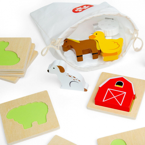 BIGJIGS Toys-Joc Simte si gaseste - Ferma [1]