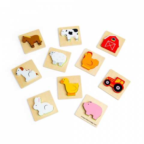 BIGJIGS Toys-Joc Simte si gaseste - Ferma [4]