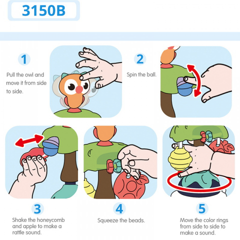 Jucarie Bebe Cu Ventuza - Bufnita [7]