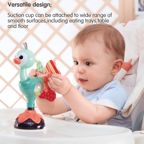 Jucarie Bebe Cu Ventuza - Paun [2]