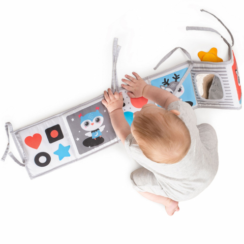 Jucarie - carte Benbat cu doua fete pentru dezvoltare senzoriala, Forest Fun [2]