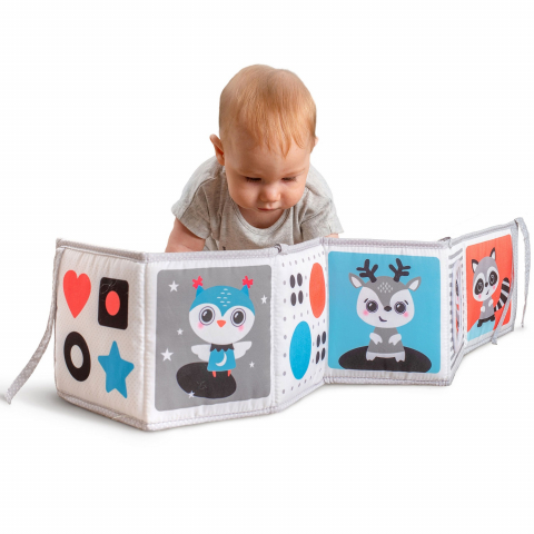 Jucarie - carte Benbat cu doua fete pentru dezvoltare senzoriala, Forest Fun [1]