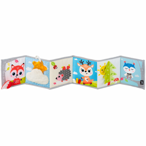 Jucarie - carte Benbat cu doua fete pentru dezvoltare senzoriala, Forest Fun [5]