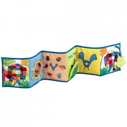 Rainbow Designs-Jucarie - carte Elmer cu doua fete pentru dezvoltare senzoriala [2]