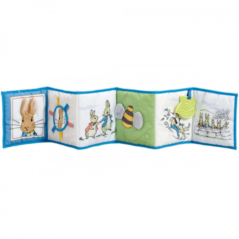 Jucarie - carte Peter the Rabbit cu doua fete pentru dezvoltare senzoriala [2]