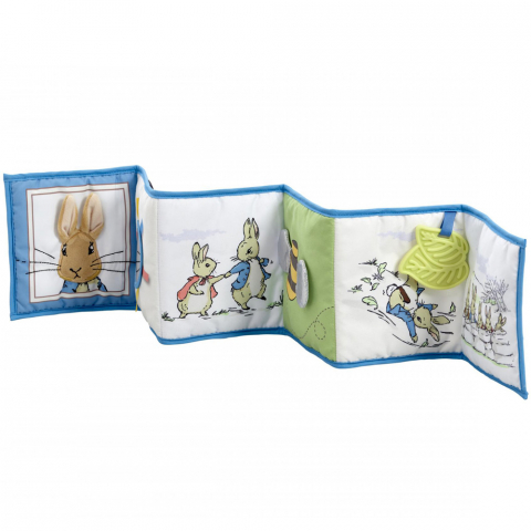 Jucarie - carte Peter the Rabbit cu doua fete pentru dezvoltare senzoriala [4]