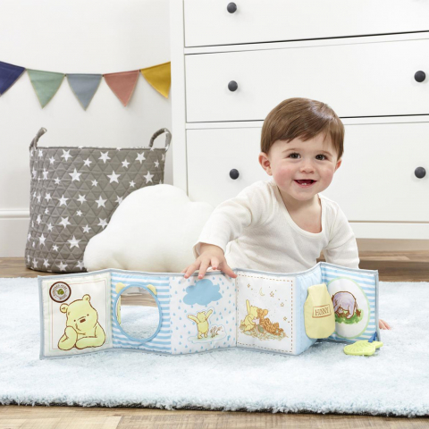 Rainbow Designs-Jucarie - carte Winnie the Pooh cu doua fete pentru dezvoltare senzoriala [6]