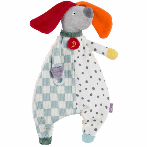 Oktató játékok - Jucarie cu inel pentru suzeta - Catelus NATUR