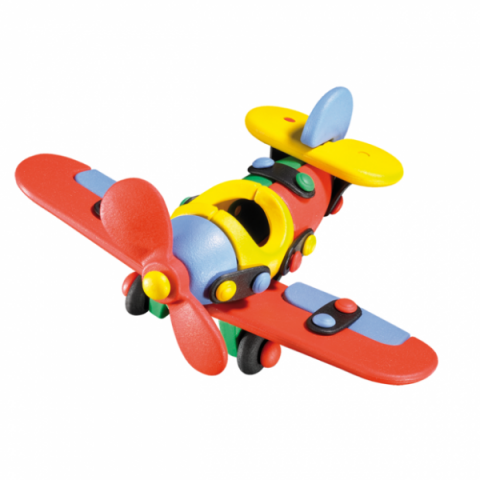 Jucarii 3-5 ani - mic-o-mic-Jucarie de construit mic-o-mic 3D Avion 089.002, 14.3 cm