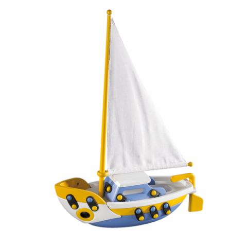 Játékok 3-5 éveseknek - Jucarie de construit mic-o-mic 3D Barca cu vele 089.072, 22 cm
