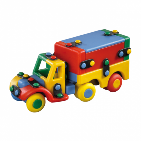 Játékok 3-5 éveseknek - Jucarie de construit mic-o-mic 3D Camion 089.177, 15.9 cm