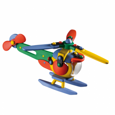 Játékok 3-5 éveseknek - Jucarie de construit mic-o-mic 3D Elicopter 089.006, 17.7 cm