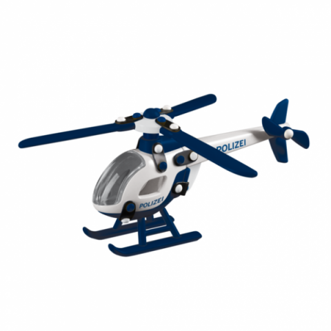Játékok 3-5 éveseknek - Jucarie de construit mic-o-mic 3D Elicopter POLIZEI 089.443, 21 cm