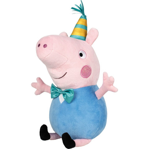 Akciók - Jucarie de plus Schmidt - Peppa Pigs - Schorsch Wutz, Petrecerea, 37 cm