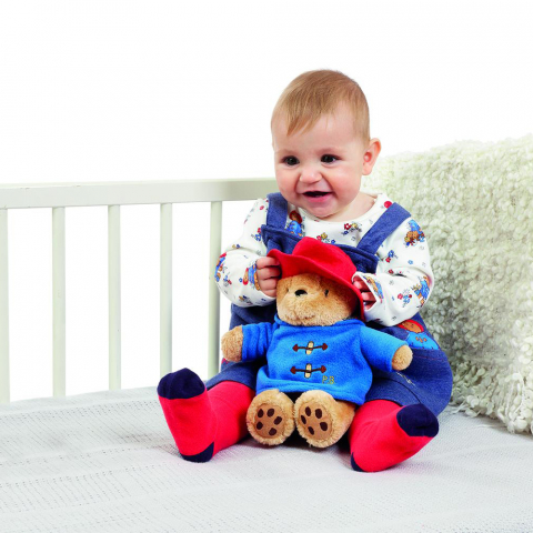 Rainbow Designs-Jucarie de plus ursuletul Paddington cu haina albastra, 20 cm [3]