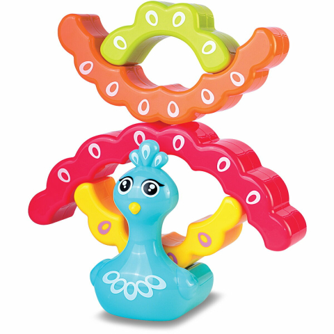 Jucarie de stivuit - Paun colorat [5]