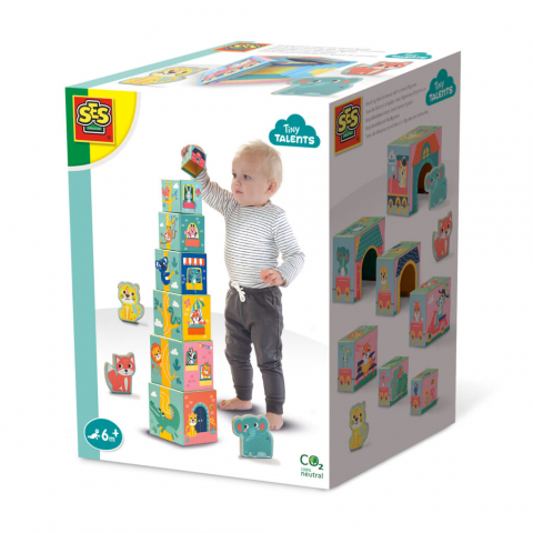 SES Creative-Jucarie De Stivuit - Turn Cu Figurine Animale [5]