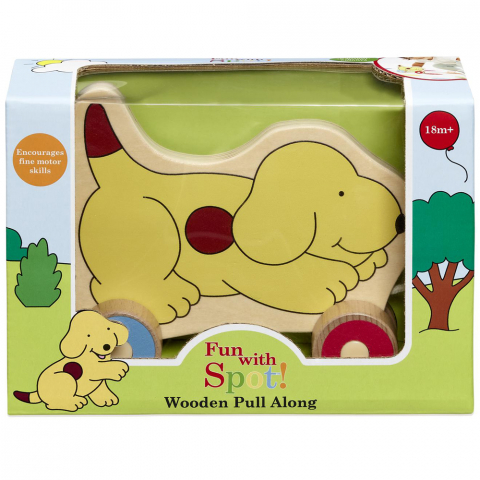 Rainbow Designs-Jucarie de tras din lemn Spot the Dog [1]