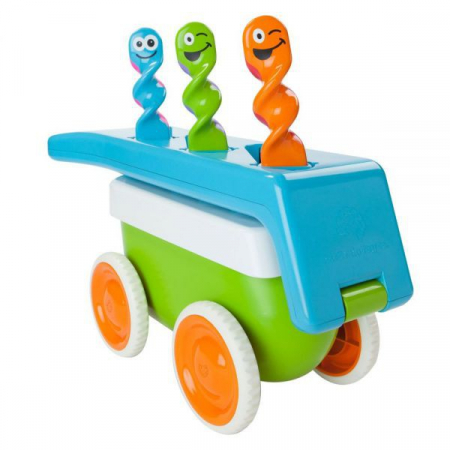 Oktató játékok és játékok - Fat Brain Toys-Jucarie de tras Twissbits Wagon