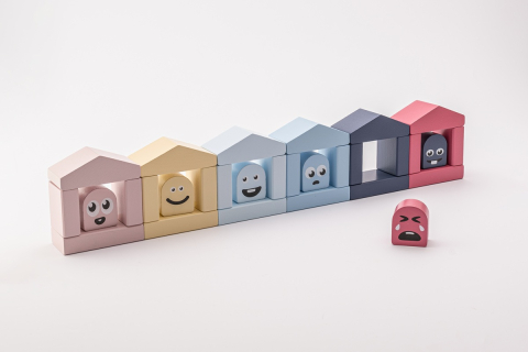 Cubika-Jucarie Din Lemn, Cubika - Casute Vesele 2  [1]