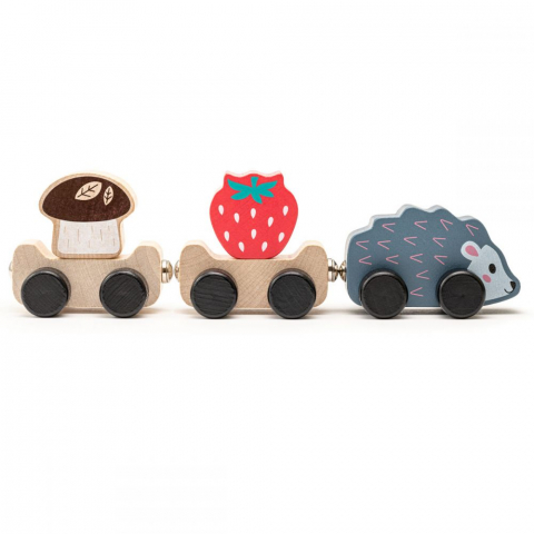 Jucarie din lemn Cubika, Hadgehog Family [2]