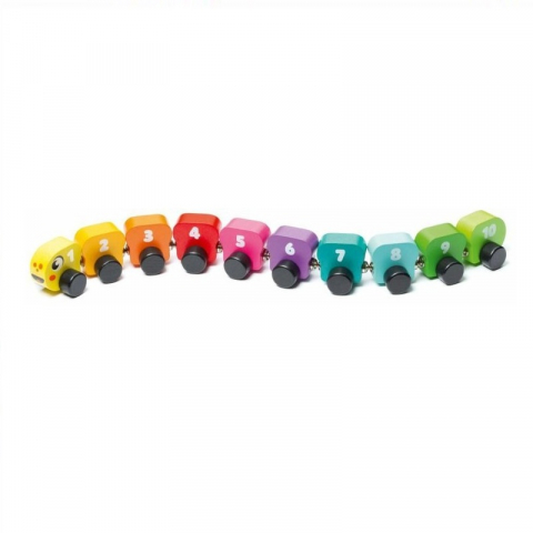 Jucarie din lemn, Cubika, Omida Colorata [1]