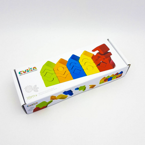 Jucarie Din Lemn Cubika, Set de constructii â€œTurnuriâ€ [2]