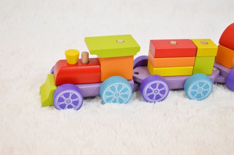 Jucarie din lemn, Cubika, Trenulet [3]