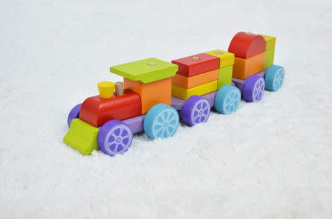 Jucarie din lemn, Cubika, Trenulet [5]