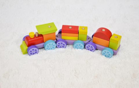 Jucarie din lemn, Cubika, Trenulet [4]