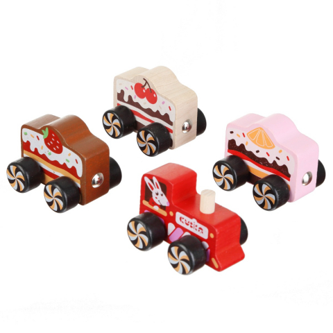 Jucarie din lemn, Cubika, Trenuletul cu prajituri [2]