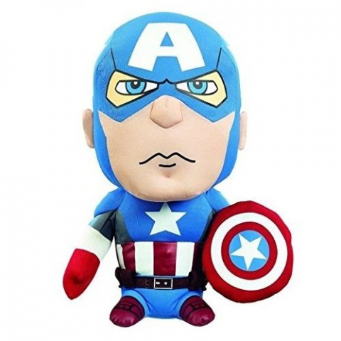 Jucarii 0-1 ani - Play by Play-Jucarie din material textil, Captain America, 24 cm
