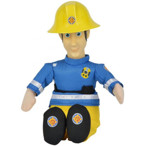 Jucarii 0-1 ani - Jucarie din material textil si plastic Elvis Cridlington, Fireman Sam, 19 cm