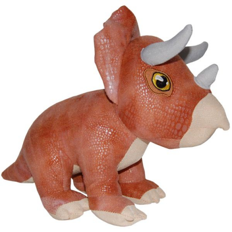 Jucarii 0-1 ani - Play by Play-Jucarie din material textil si plus Triceratops, Jurassic World, 25 cm