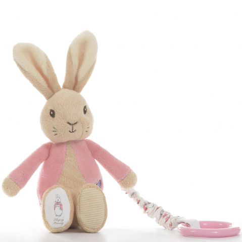 Játékok 1-3 éveseknek - Jucarie din plus atasabila, Flopsy Rabbit, 20 cm