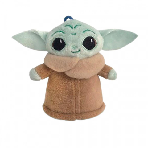 Jucarii 0-1 ani - Jucarie din plus cu breloc Baby Yoda, Star Wars, 10 cm