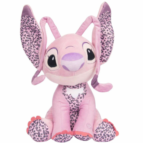 Jucarii 0-1 ani - Jucarie din plus cu sunete Angel 100th Anniversary, Lilo & Stitch, 26 cm